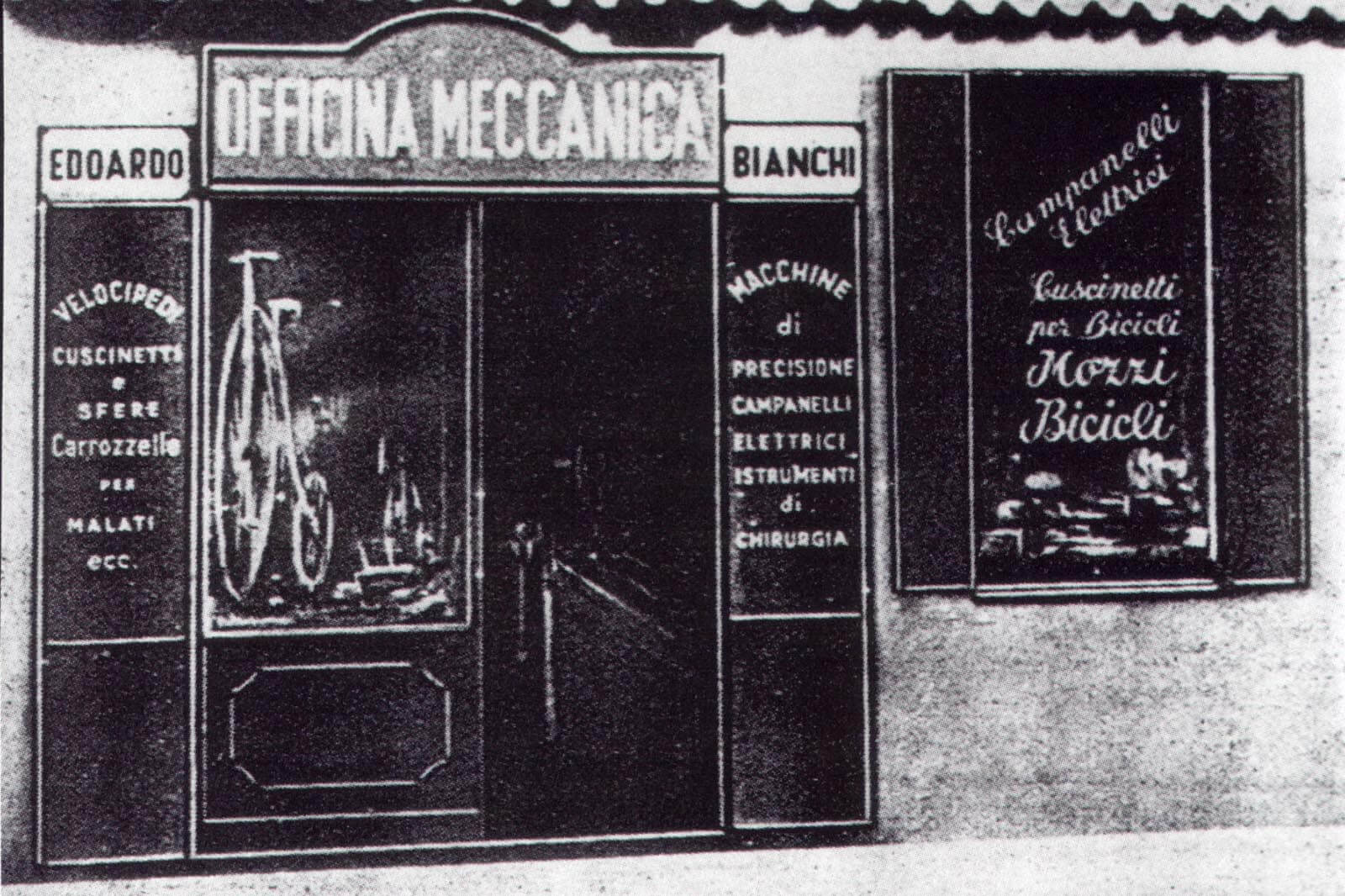 Der erste Bianchi Shop in der Via Nirone 7